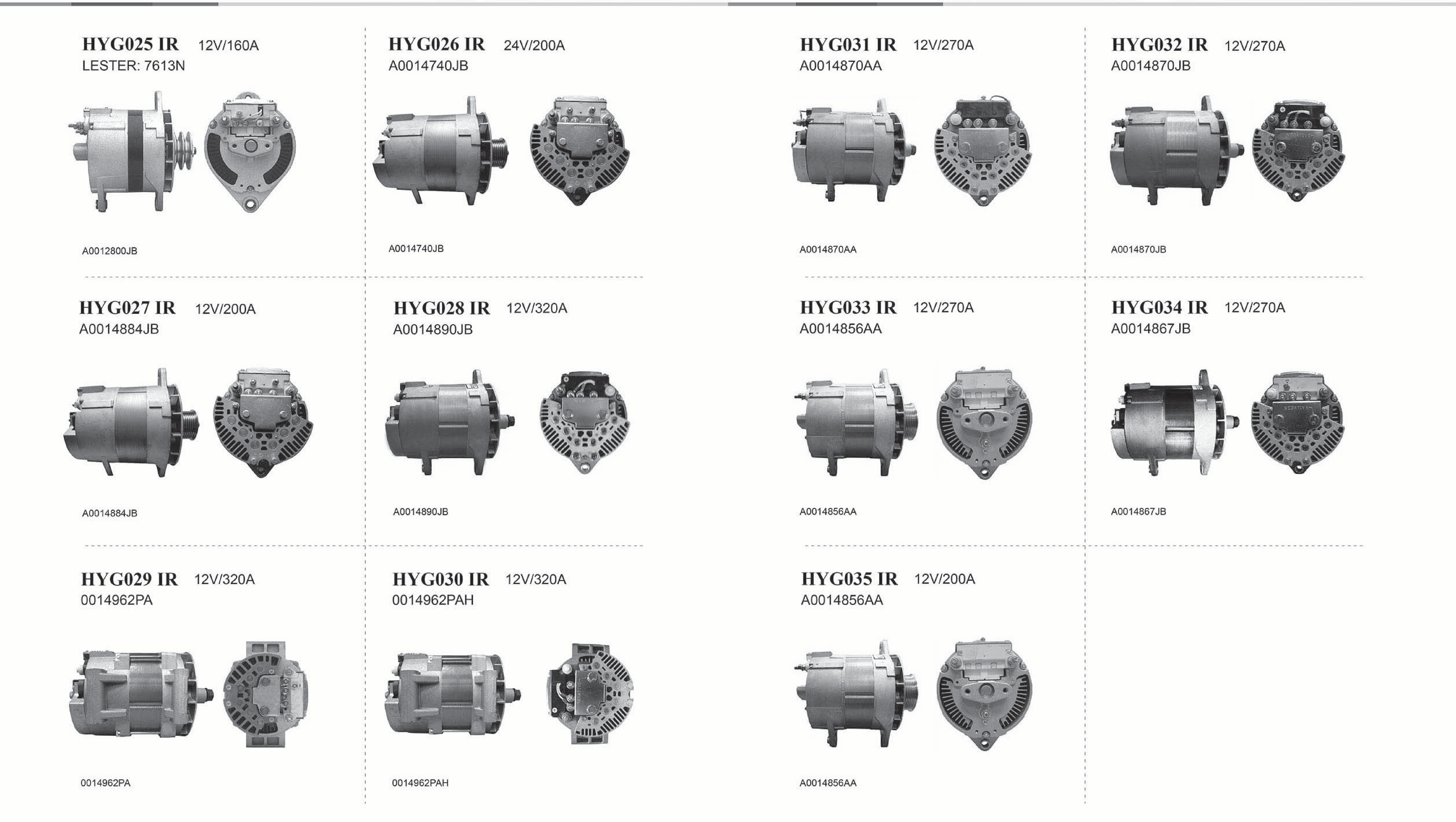 Heavy Duty Alternators page 2