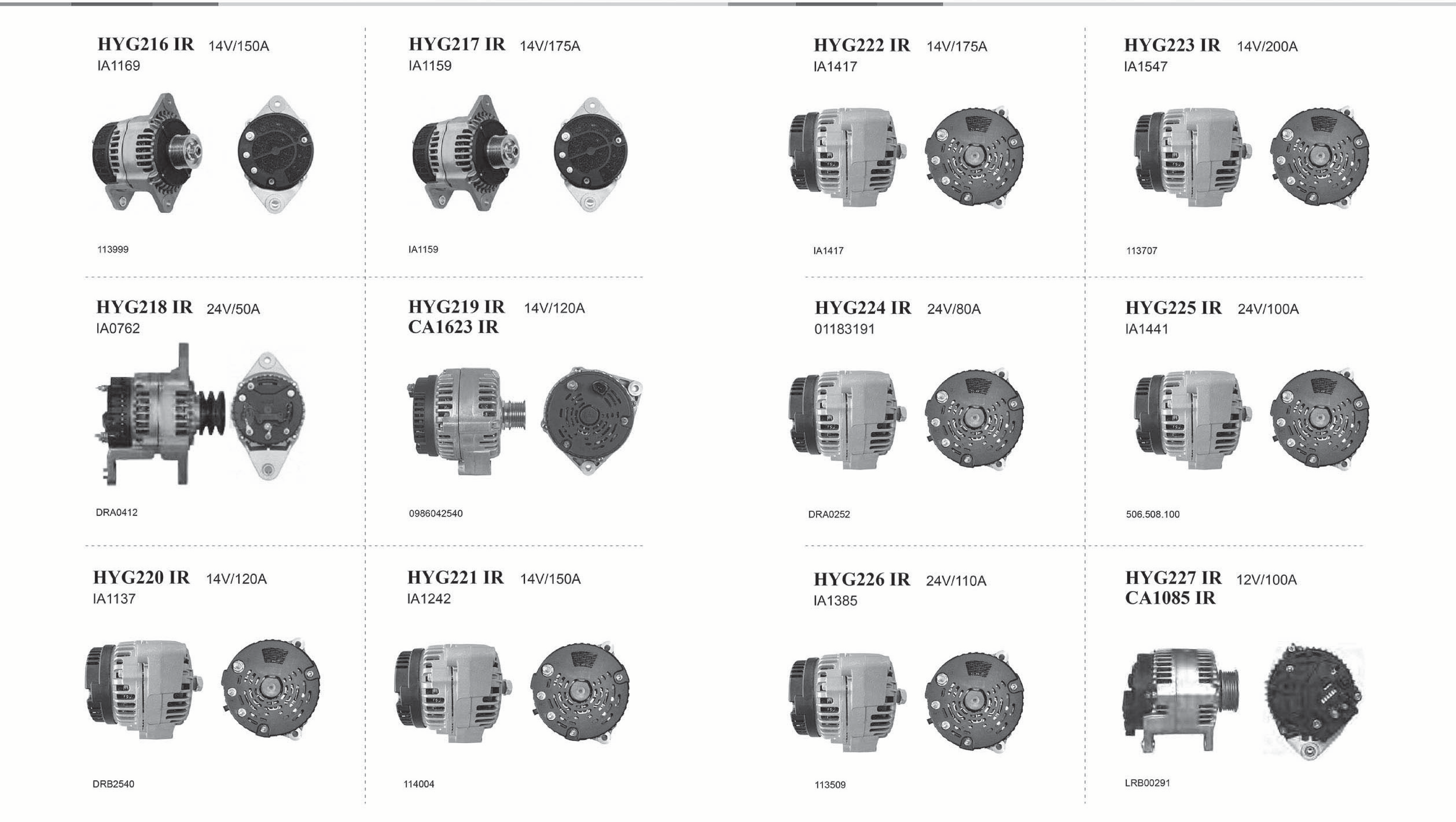 Heavy Duty Alternators page 18