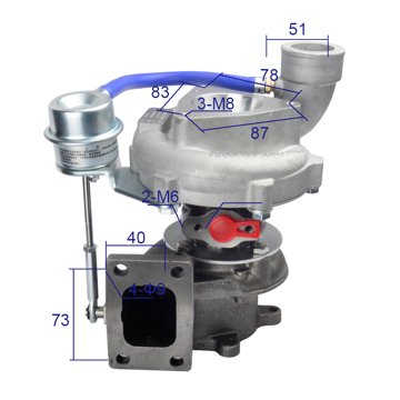 Turbocharger KOJP060K017 view 1