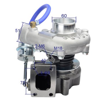 Turbocharger YZ4105BZ view 1