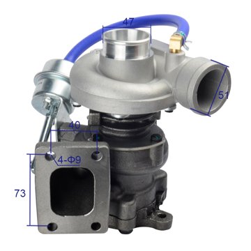 Turbocharger 1118010-CW65-U view 1