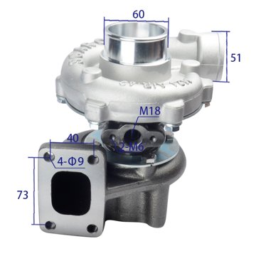 Turbocharger B9200-1118100A view 1